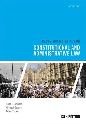 Thompson / Gordon / Tucker |  Cases and Materials on Constitutional and Administrative Law | Buch |  Sack Fachmedien