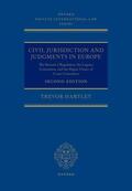 Hartley |  Civil Jurisdiction and Judgements in Europe | Buch |  Sack Fachmedien