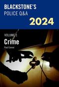 Connor |  Blackstone's Police Q&A's 2024 Volume 1: Crime | Buch |  Sack Fachmedien