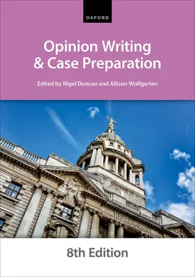  Opinion Writing and Case Preparation | Buch |  Sack Fachmedien