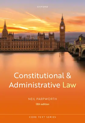 Parpworth |  Constitutional and Administrative Law | Buch |  Sack Fachmedien