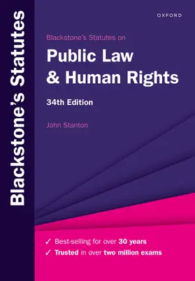 Stanton |  Blackstone's Statutes on Public Law & Human Rights | Buch |  Sack Fachmedien