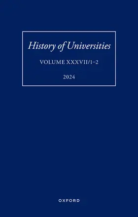 Feingold / Darwall-Smith |  History of Universities: Volume XXXVII/1-2 | Buch |  Sack Fachmedien