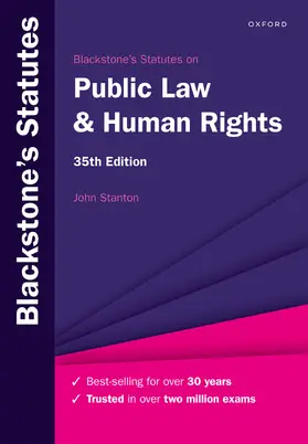 Stanton |  Blackstone's Statutes on Public Law & Human Rights | Buch |  Sack Fachmedien