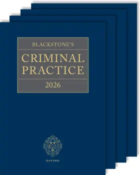 Ormerod / Ormerod CBE, KC (Hon) / Perry KC |  Blackstones Criminal Practice 2026 All Supplements Pack | Buch |  Sack Fachmedien