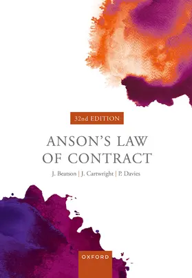 Beatson FBA / Cartwright / Davies |  Anson's Law of Contract | Buch |  Sack Fachmedien