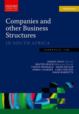 Davis / Geach / Mongalo |  Companies & Other Business Structures 3e | Buch |  Sack Fachmedien