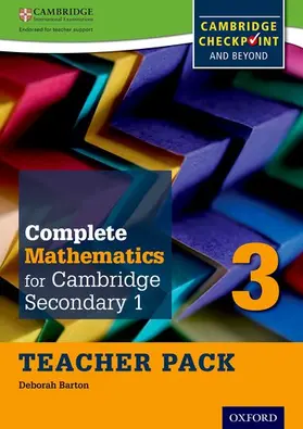 Barton |  Complete Mathematics for Cambridge Lower Secondary Teacher Pack 3 | Buch |  Sack Fachmedien