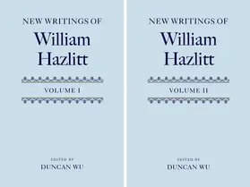 Wu |  New Writings of William Hazlitt | Buch |  Sack Fachmedien