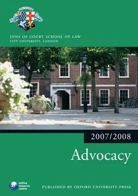 Inns of Court School of Law |  Advocacy 2007-2008 | Buch |  Sack Fachmedien