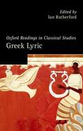 Rutherford |  Oxford Readings in Greek Lyric Poetry | Buch |  Sack Fachmedien