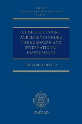 Hartley |  CHOICE-OF-COURT AGREE EURO INTER OPILS C | Buch |  Sack Fachmedien