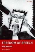 Barendt |  Freedom of Speech | Buch |  Sack Fachmedien