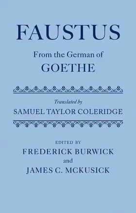 Burwick / McKusick |  Faustus | Buch |  Sack Fachmedien
