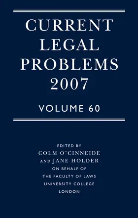 O'Cinneide / Holder |  Current Legal Problems 2007 | Buch |  Sack Fachmedien