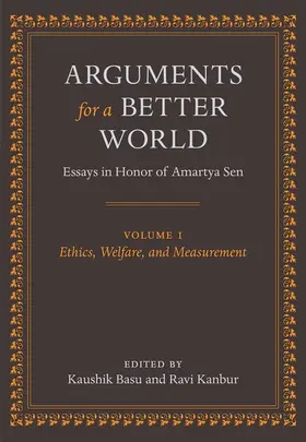 Basu / Kanbur |  Arguments for a Better World | Buch |  Sack Fachmedien