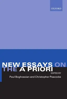 Boghossian / Peacocke |  New Essays on the a Priori | Buch |  Sack Fachmedien
