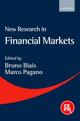 Biais / Pagano |  New Research in Financial Markets | Buch |  Sack Fachmedien