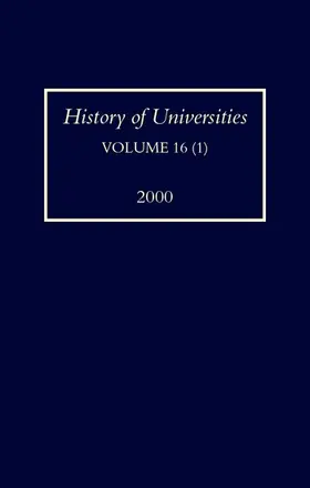 Feingold |  History of Universities | Buch |  Sack Fachmedien