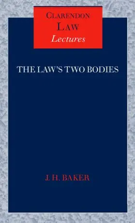Baker |  The Law's Two Bodies | Buch |  Sack Fachmedien