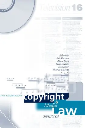 Barendt / Firth / Gibbons |  The Yearbook of Copyright and Media Law | Buch |  Sack Fachmedien