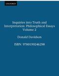 Davidson |  Inquiries Into Truth and Interpretation | Buch |  Sack Fachmedien