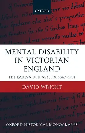 Wright |  Mental Disability in Victorian England | Buch |  Sack Fachmedien