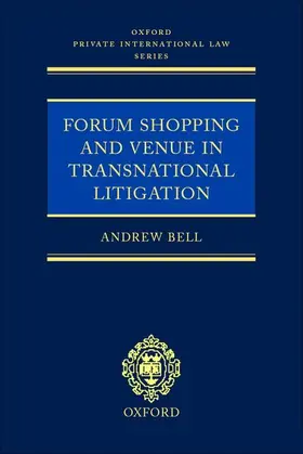 Bell |  Forum Shopping and Venue in Transnational Litigation | Buch |  Sack Fachmedien
