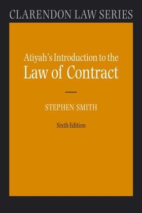 Smith / Atiyah | Atiyah's Introduction to the Law of Contract 6/e | Buch | 978-0-19-924941-1 | sack.de