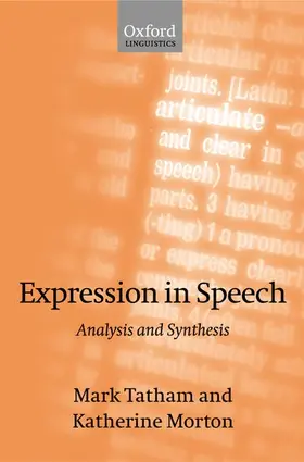 Tatham / Morton |  Expression in Speech | Buch |  Sack Fachmedien