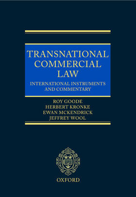 Goode / Kronke / McKendrick | Transnational Commercial Law | Buch | 978-0-19-925167-4 | sack.de