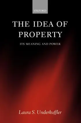 Underkuffler |  The Idea of Property | Buch |  Sack Fachmedien