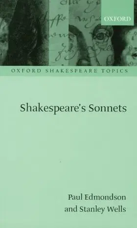 Edmondson / Wells |  Shakespeare's Sonnets | Buch |  Sack Fachmedien