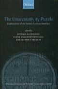 Alexiadou / Anagnostopoulou / Everaert |  The Unaccusativity Puzzle | Buch |  Sack Fachmedien