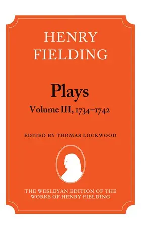 Lockwood |  PLAYS, VOLUME 3 | Buch |  Sack Fachmedien