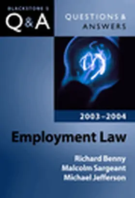 Benny / Sergeant / Jefferson |  Q&A Employment Law | Buch |  Sack Fachmedien