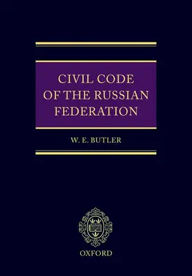 Butler |  Civil Code of the Russian Federation | Buch |  Sack Fachmedien