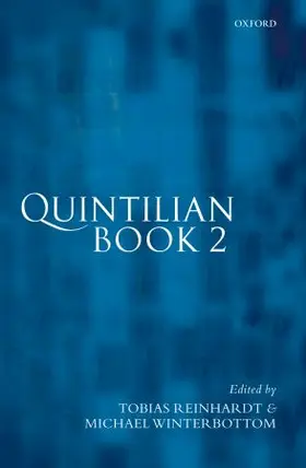 Reinhardt / Winterbottom |  Quintilian Institutio Oratoria Book 2 | Buch |  Sack Fachmedien