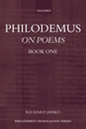 Janko |  Philodemus: On Poems, Book 1 | Buch |  Sack Fachmedien