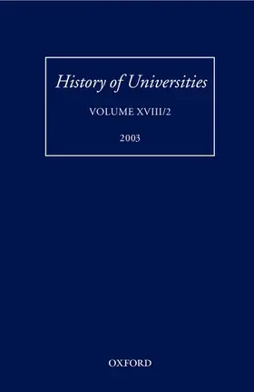 Feingold |  History of Universities | Buch |  Sack Fachmedien
