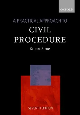Sime |  A Practical Approach to Civil Procedure | Buch |  Sack Fachmedien