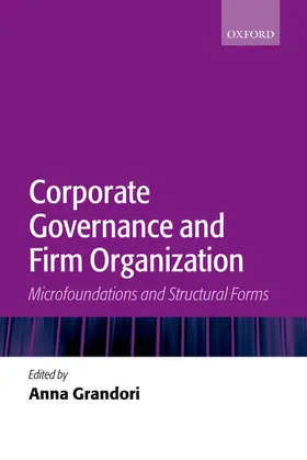 Grandori |  Corporate Governanace and Firm Organization | Buch |  Sack Fachmedien