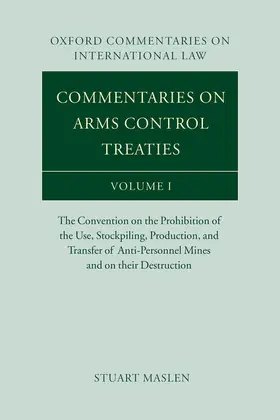 Maslen |  Commentaries on Arms Control Treaties | Buch |  Sack Fachmedien