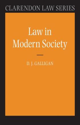 Galligan | Law in Modern Society | Buch | sack.de