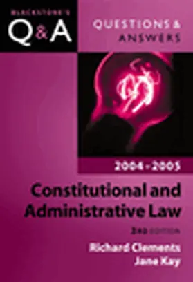 Clements / Kay |  Q&A: Constitutional and Administrative Law | Buch |  Sack Fachmedien