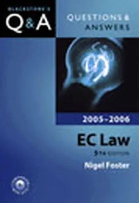 Foster |  Questions and Answers EC Law 2005-2006 | Buch |  Sack Fachmedien