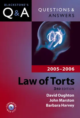 Oughton / Marston / Harvey |  Questions and Answers: Law of Torts 2005-2006 | Buch |  Sack Fachmedien