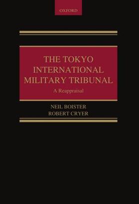 Boister / Cryer | TOKYO INTL MILITARY TRIBUNAL | Buch | 978-0-19-927852-7 | sack.de