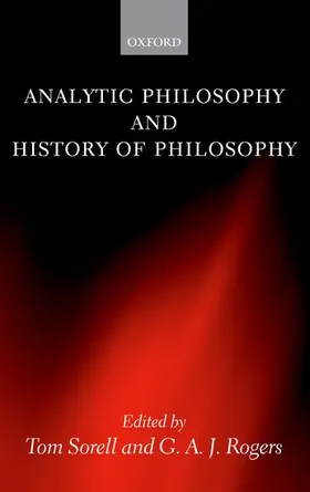 Sorell / Rogers |  Analytic Philosophy and History of Philosophy | Buch |  Sack Fachmedien