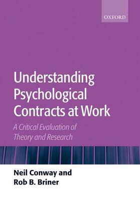 Conway / Briner |  Understanding Psychological Contracts at Work | Buch |  Sack Fachmedien